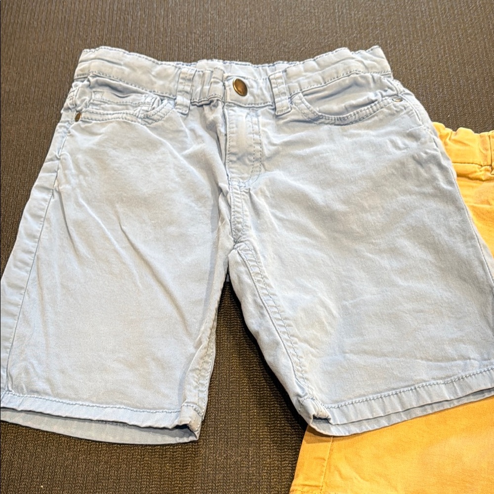 Set of 3 Mayoral Blue and Tan Khaki Shorts , kids 6 - Picture 2 of 10